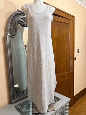 Summer Camp Outfitters XS Women's Sleeveless Casual Tank Slub Knit Dress Grey